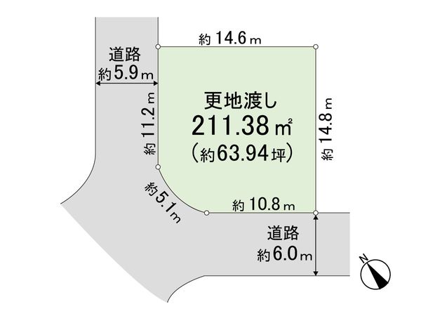 奈良市西登美ヶ丘6丁目 区画図